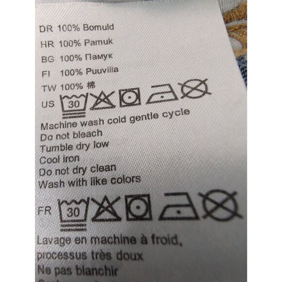 RVCA Valley Jean Shorts Womens 27 Blue Denim Exposed Zipper Festival Beach - Picture 9 of 12